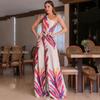 New women's clothing fashion shoulder print sleeveless dress sexy slim dress women's spring