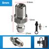 Quick Connector Nozzle for Air Hose 8mm Stainless Steel Male Valve with M10 BSPP 1/8 NPT 1/8 Thread Compatibility