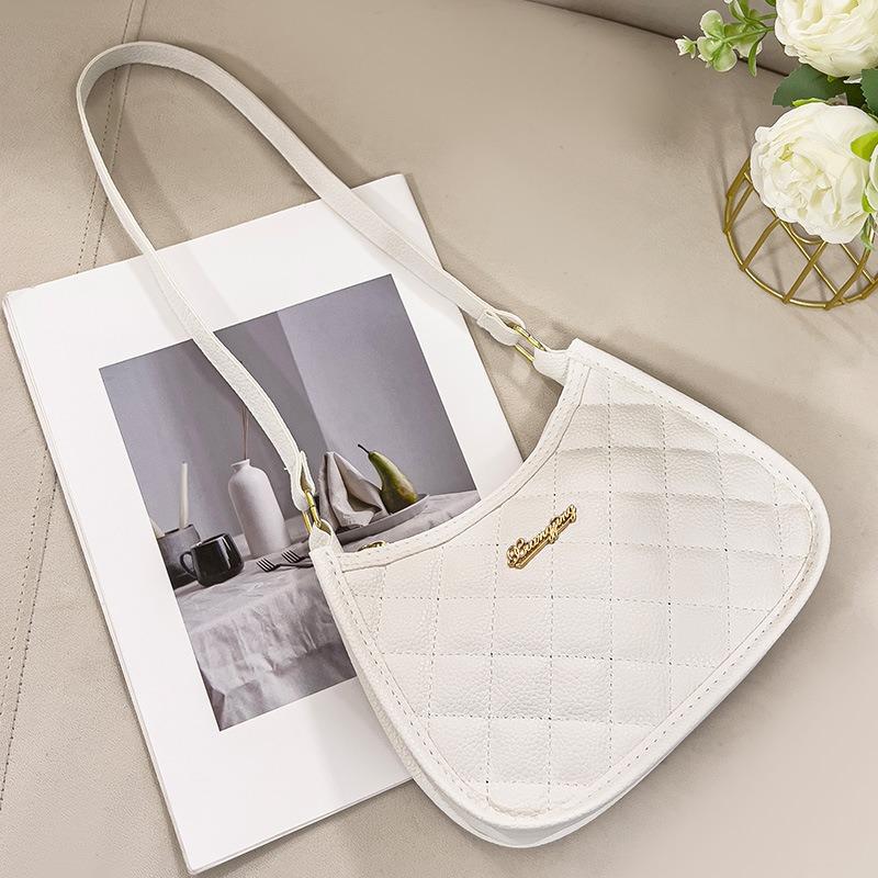 Lychee Print Underarm Bag Soft Fabric Women's Bag High-grade Sense Shoulder Bag