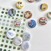14Pcs Japanese Kawaii Retro Anime Badge 25mm Cute Mini Button Pin Badges for Backpack Makeup Pouch Pencil Case DIY Decoration