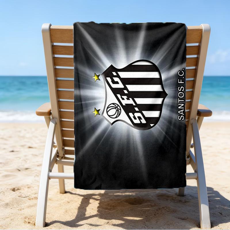 Strandtuch mit aufgedrucktem FC-Wappen, superweiche Mikrofaser, perfektes Geschenk zum Geburtstag, für Pool, Strand, Reisen, für Familie und Freunde