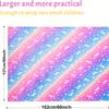 Coperta in Flanella Arcobaleno Unicorno Luminescente Morbida Accogliente Universale per Divano Letto Regalo di Compleanno per Bambini Calda Decorazione per la Casa