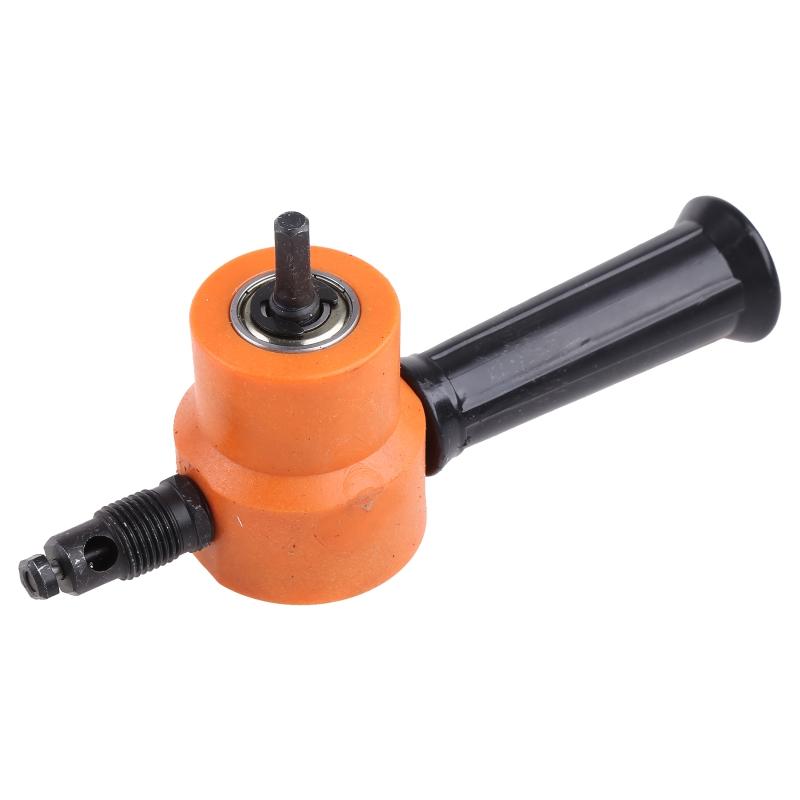 Tool Parts Professional Nibble Metal Cutting Double for Head Metal Sheet Cutter Saw Cutter Drill Attachment