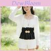 Fashion Faux Leather Belt For Women With Double Circle Buckle For Outdoor Occasions