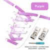 No Tie Shoe Laces Metals Croos Locks Elastic Shoelaces for Sneakers Fashion Convenient Lazy Shoes Lace Accessories 1 Pair
