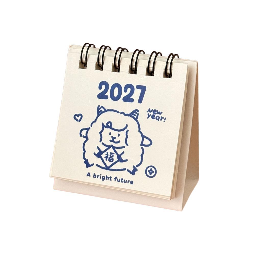 Animal Puppy 2027 Flip Calendar Portable Design Pocket Calendar Gift Giving
