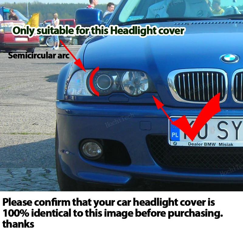 For BMW E46 Coupe Convertible 1999-2003 pre-facelift M3 2000-2006 car headlight clear lens headlight cover car accessories