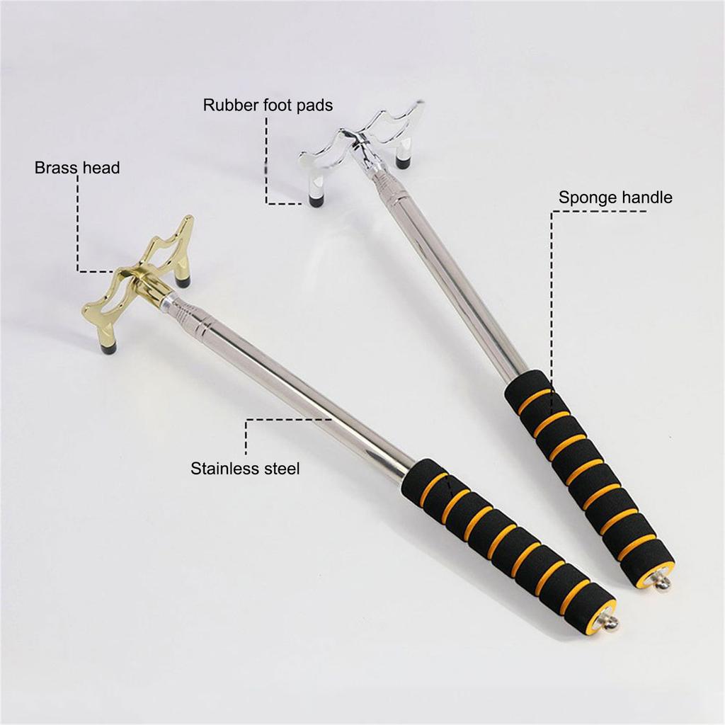 Stainless Steel Retractable Pool Cue Bridge Adjustable Pool Cue Bridge Tool for Flexible Playing Styles