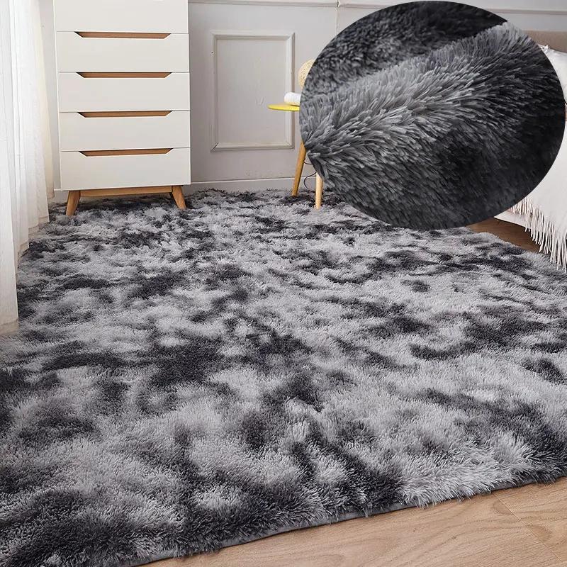 Fall and Winter Tie-dye Shaggy Carpet Home Living Room Bedroom Sofa Cushion Coffee Table Cushion Bedside Rug Carpet