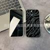 Black stripes for iPhone15 mobile phone case 14PROMAX all-inclusive 13 anti-drop 16/15 protective case 17