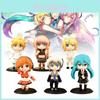 Entzückendes Pvc Anime Sänger Figuren Set Perfekt für Sammler Niedliche Cartoon Spielzeuge