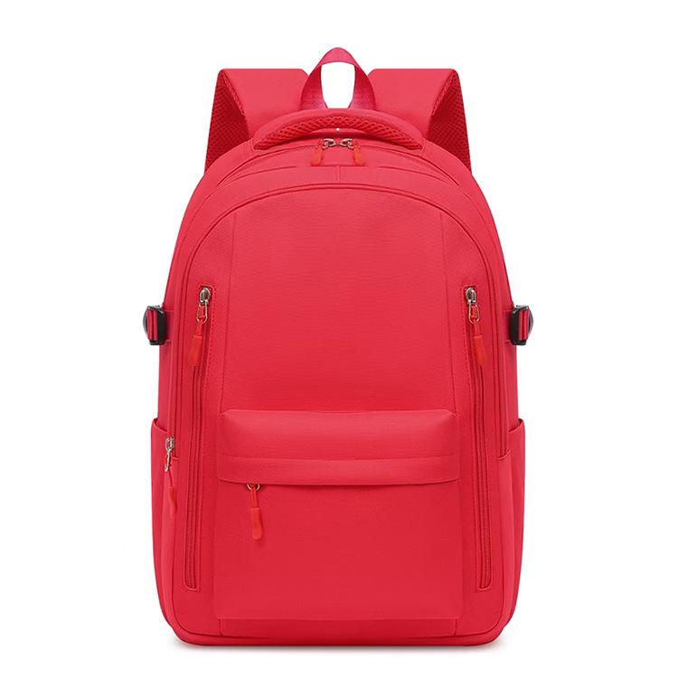 Schoolbag Wholesale Custom LOGO Student Schoolbag Training Class Simple Solid Color Travel Backpack Men's Backpack Large Capacity Backpack