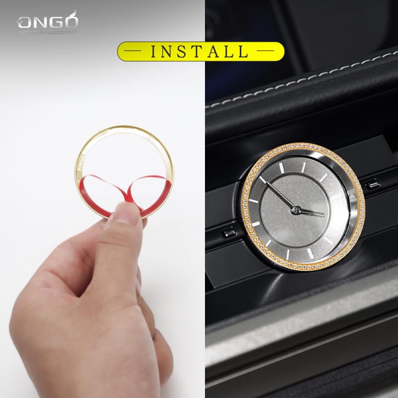 ONGOXD Old Car Model Lexus NX10 Series/RX/ES/IS/CT/GS/RC Car Volume Control Dial Watch Decoration Ring