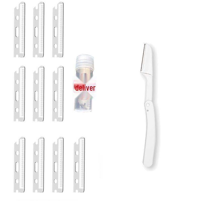 Safe Foldable Eyebrow Razor - Anti-Scratch Shaving & Trimming Tool for Beginners