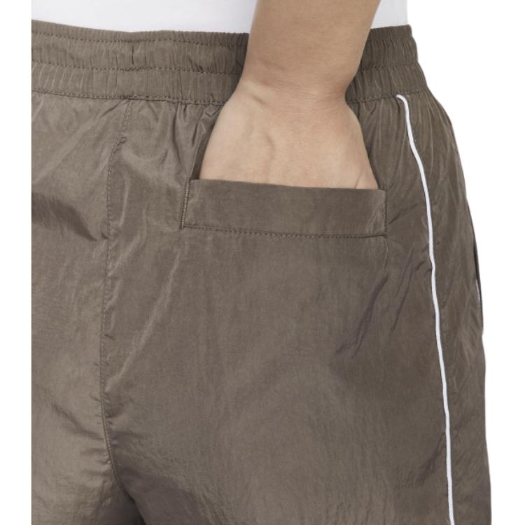 Nike Swoosh Windrunner Retro High-Waisted Woven Comfortable Fashion Casual Pants Women Bottoms Iron-Grey White FV7656004