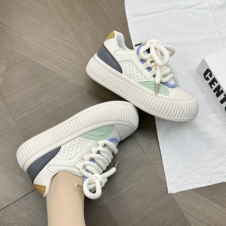 

Ugly cute platform white shoes women s platform 2025 spring and autumn new niche casual versatile leather surface Korean version of student board sh 40