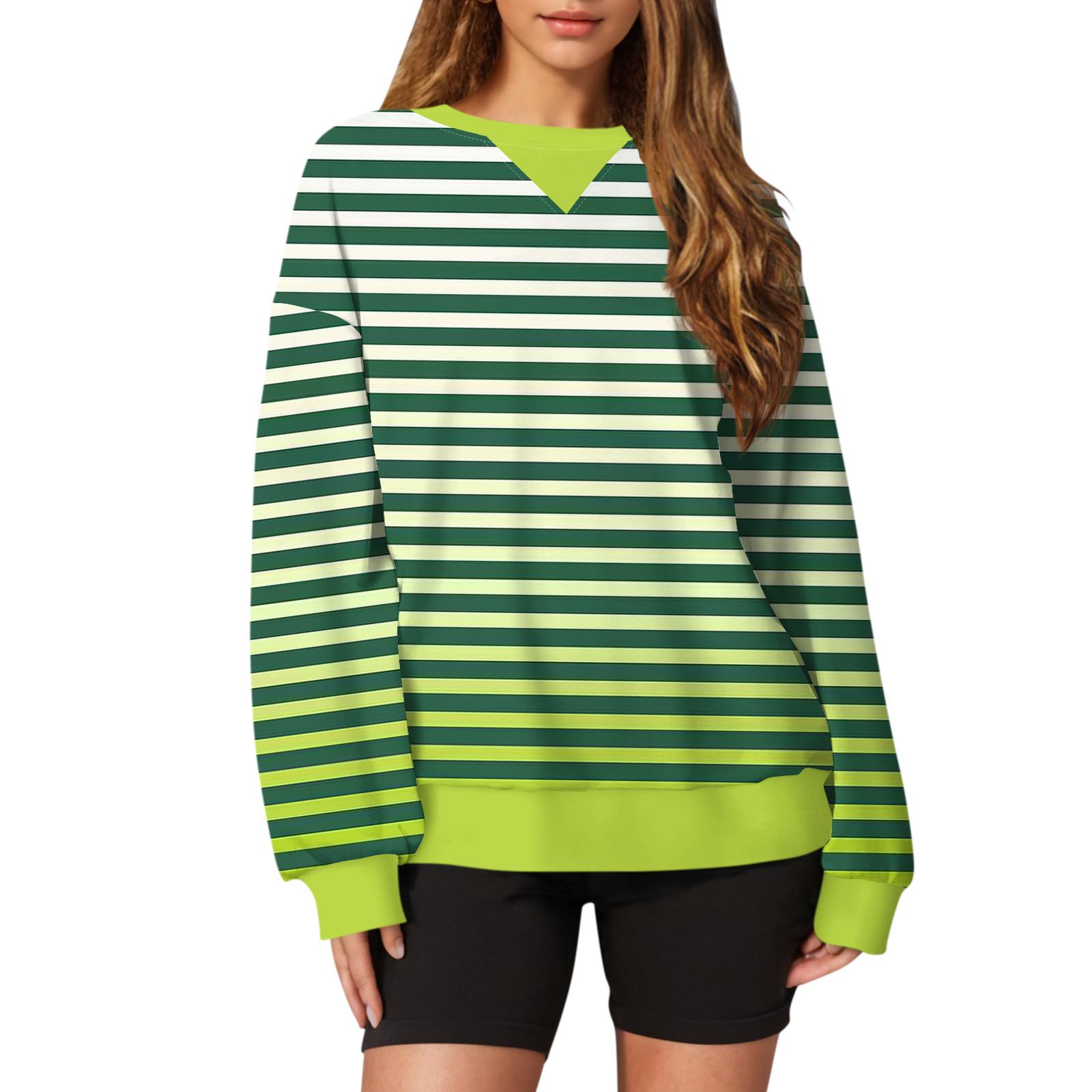 Женский повседневный пуловер с принтом, рубашка с длинным рукавом, толстовка большого размера L