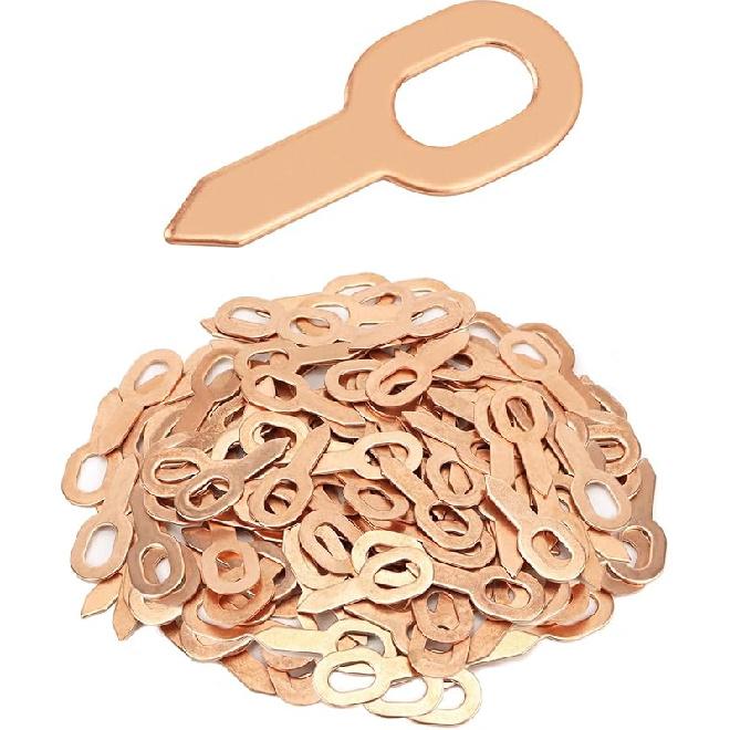 QWORK Dent Puller Rings, 100 Pcs Dent Pulling Straight Washer, Metal Shrink Repair Tool For Panel Welder Spot Welding Machine Consumables