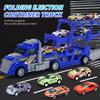 Alloy Toy Container Truck, Educational Toy Boy Toy, Foldable Launchable Truck, Children'S Holiday Gift, Container Truck