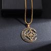 Fashion Charm Witch Knot Necklace Stainless Steel Irish Celtic Knot Pendant Witchcraft Amulet Magical Jewelry Gift for Girls