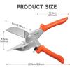TOWOT Sharp Multi Angle Miter Shear Cutter, Adjustable At 45 To 135 Degree With Safety Lock Hand Tools for Cutting Plastic, PVC and Molding Trim