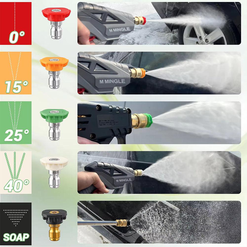 

Double Joint Car Cleaning Accessories, High Pressure Cleaning Nozzle Quick Nozzle, Washer Insta A8J3