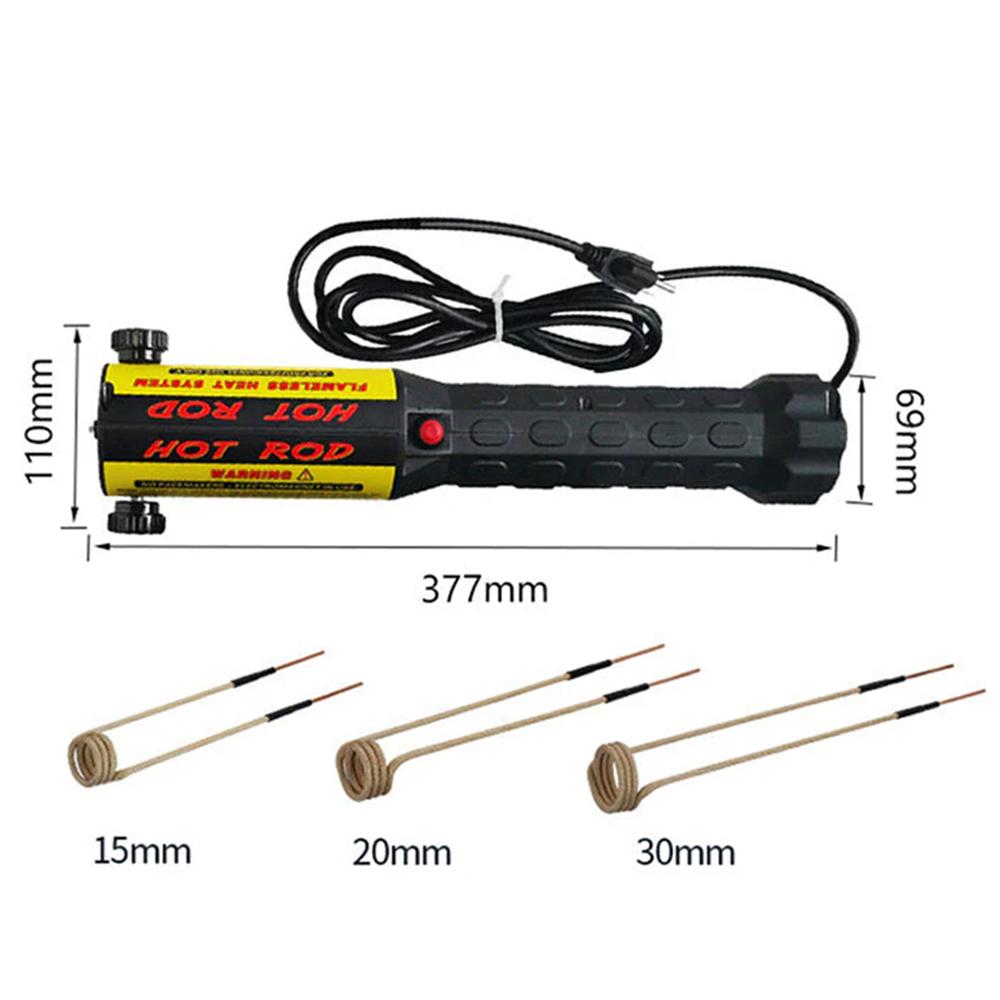 

Комплект индукционного нагревателя 100 Вт Индукционный нагрев Инструмент для удаления болтов с 3 катушками для использования в автомобиле Съемник болтов Ремонт UK 220V