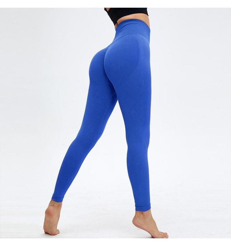 Women's Fitness Women's Workout Sexy Push lim Hips Lift  Waist Leggings Seamless Leggings SHigh Stretch
