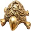 Brass, Glass Feng Shui Tortoise On Plate Showpiece 13.97 Cm