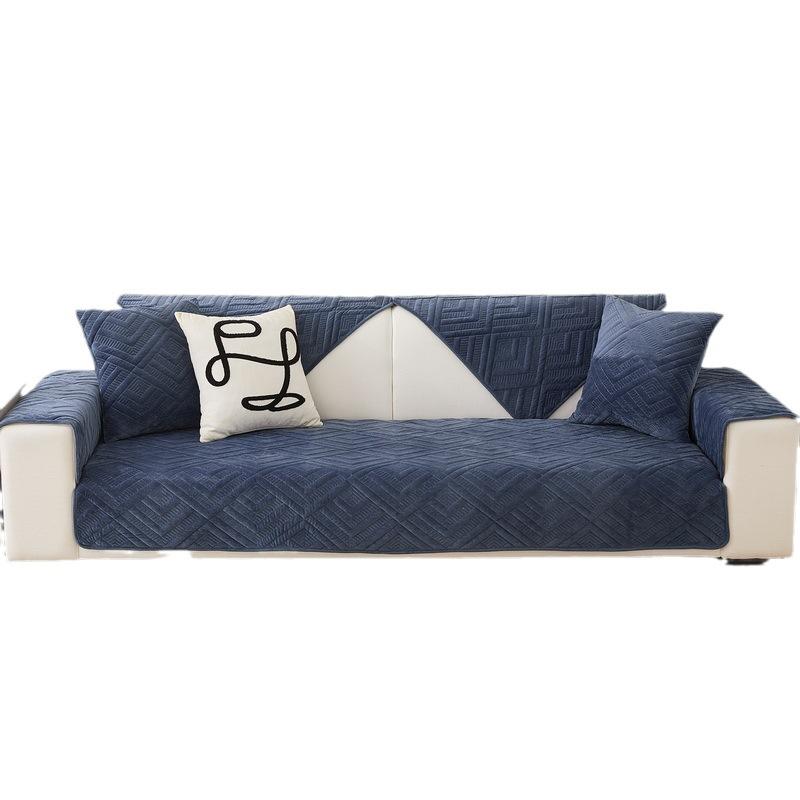 Semplice Moderno Autunno e Inverno Cuscino per Divano in Peluche Tessuto Antiscivolo Copridivano in Pelle Fodera Nordic Fashion Cuscini per Seduta Divano