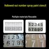 Jinsu Stainless Steel Number Stencil Set