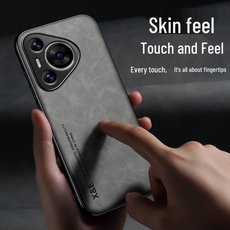 Huawei P70 Pro Men's Lambskin Drop-Proof Case - High-Grade Luxury for P50/P60 Pro Models.