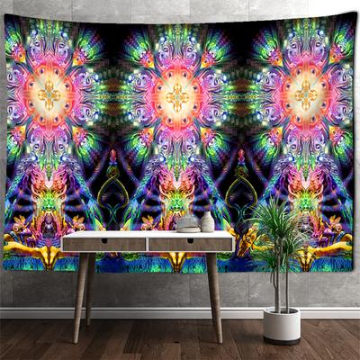 Fluorescent Eye of Death Tapestry Wall Hanging Witchcraft Psychedelic Abstract Horror Living Room Background Cloth Home Decor