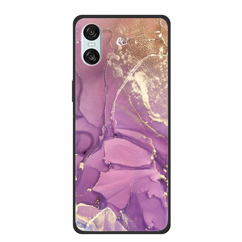 Case For Sony Xperia 10 VI 5G Marble TPU Soft Silicone Back Cover For Sony Xperia 10VI Phone Cases Protective Mica Painted Capa