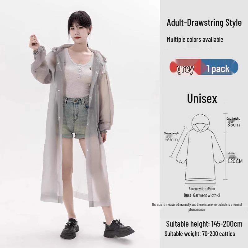 

Універсальне доросле та дитяче надміцне суцільне дощове пончо