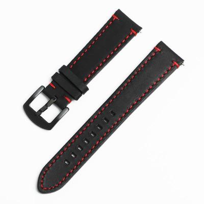 Retro Crazy Horse Leather Smart Watch Band, 18mm 20mm 22mm, Top Grain Cowhide with Quick Release