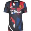 Adidas Manchester United 24/25 Pre-Match Jersey Asia Sizing Asia Sizing 'Black Red Blue' Men's JD7147