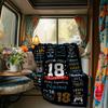 Personalized Birthday Blanket Official Adult 18 Years Of Being Legendary Soft Comfortable Stylish Blanket Car Blanket Perfect For Travel Camping