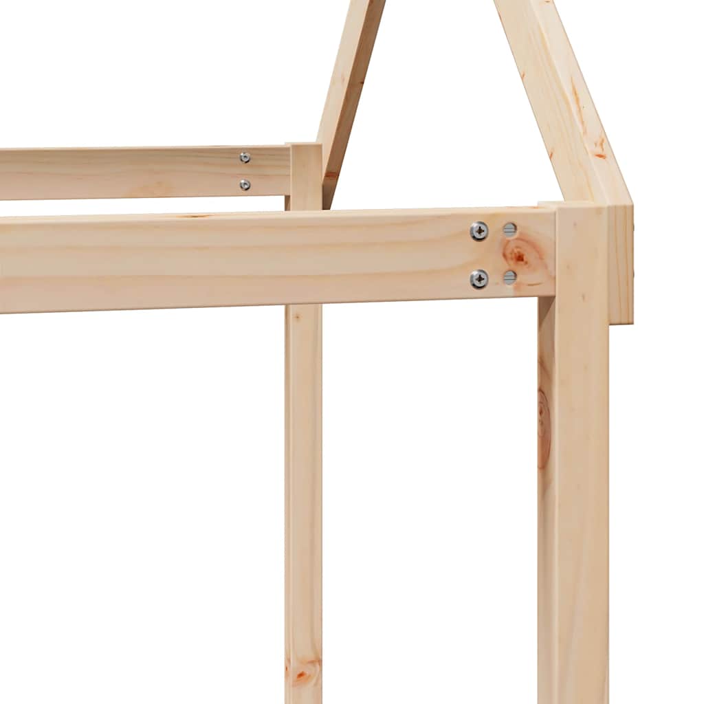 Canopy for Kids Bed 217 x 95.5 x 159 cm Solid Pine Wood