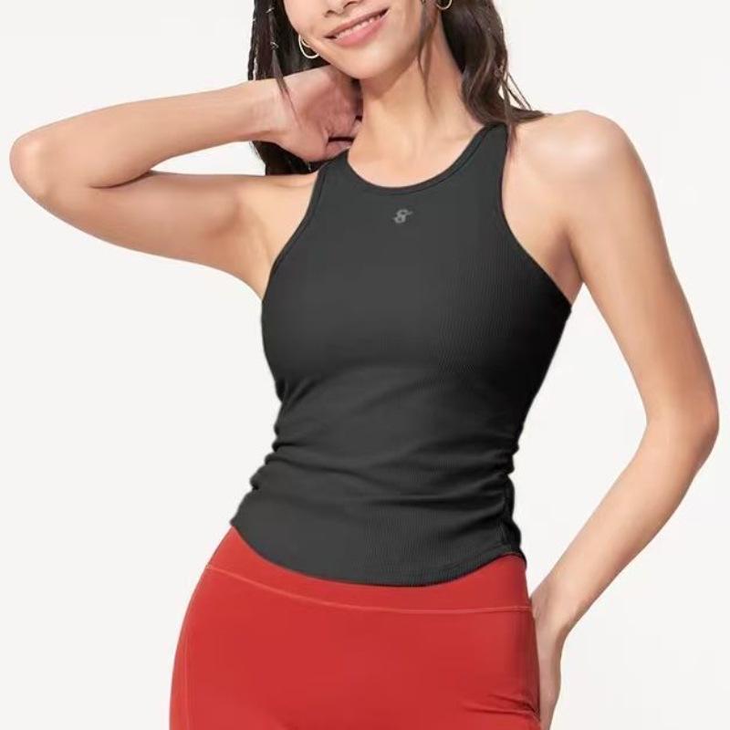 Shockproof Sleeveless Yoga Vest - Tight-Fit, Slimming, Versatile