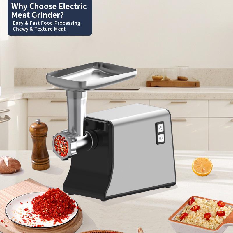 Multifunction Electric Meat Grinder & Vegetable Cutter with Juicer and Sausage Stuffer