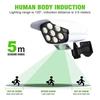 77LED Solar Garden Light PIR Motion Sensor Simulation Surveillance Dummy Camera Fake Camera IP65 Waterproof Lamp Wall Light Outdoor Smart Street Light