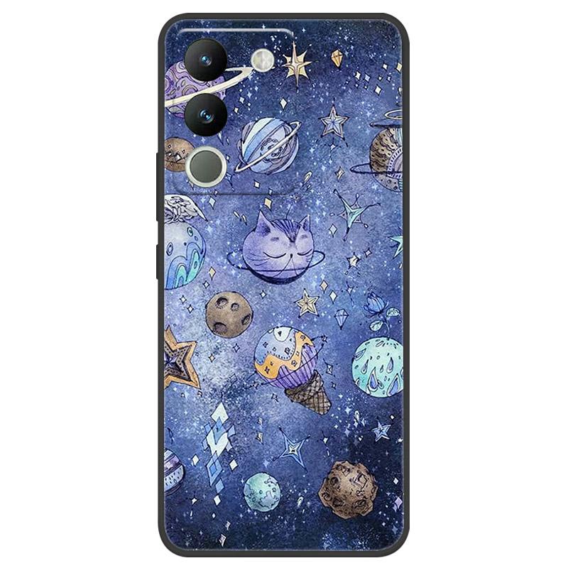 For VIVO V29E Case V2317 Camer Protective Shell For VIVO Y200 5G Phone Case Soft Silicone TPU Back Cover V2307 Shockproof Fundas