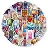 50 Gothic Colored Glass Baroque Window Grille Personalized Creative DIY Decorative Stickers