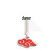 Akatsuki Ninja Czerwła Chmura Broszka Pin - Metalowa Odznaka Inspirowana Anime Kolekcjonerski Prezent
