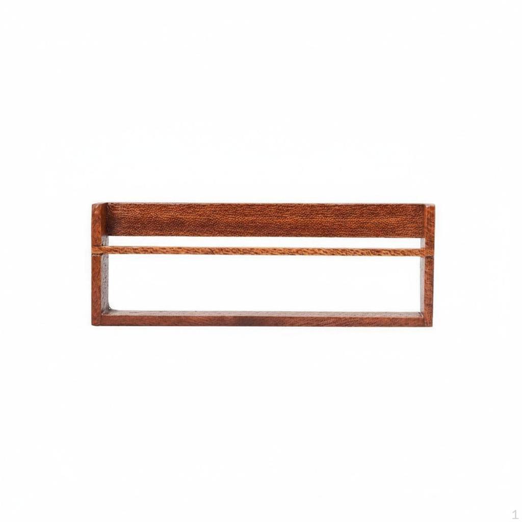 Miniature Wooden Bookshelf Photo Prop 1/6 Scale Doll Shelf Realistic Detail Dollhouse for