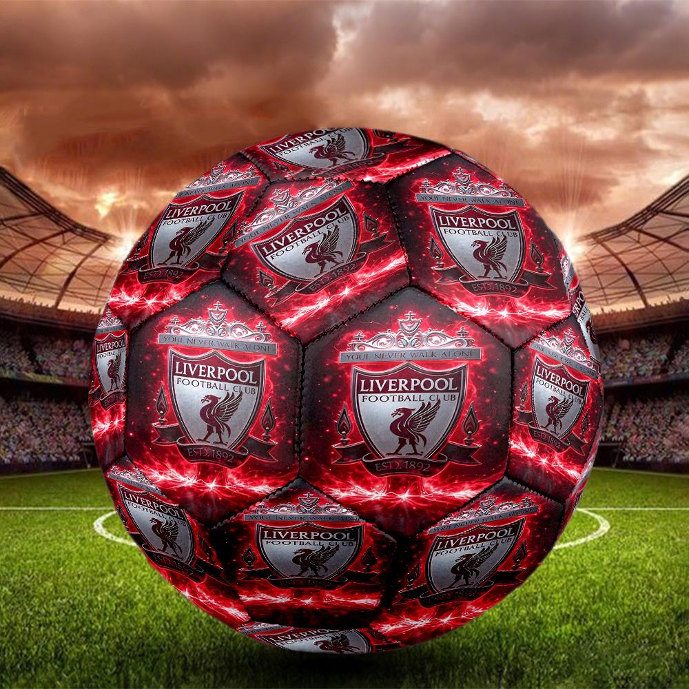 Fußballverein Aufdruck Größe 5 Fußball, Standard-Spielball für Sportspiele und Mannschaftstraining, Ideales Geschenk für Fußballfans