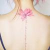 3D Tattoo Sticker Lotus Tattoo Waterproof Tattoo Sticker Neck Hand Back Foot Body Art Temporary Tattoo Fake Tattoo for Woman