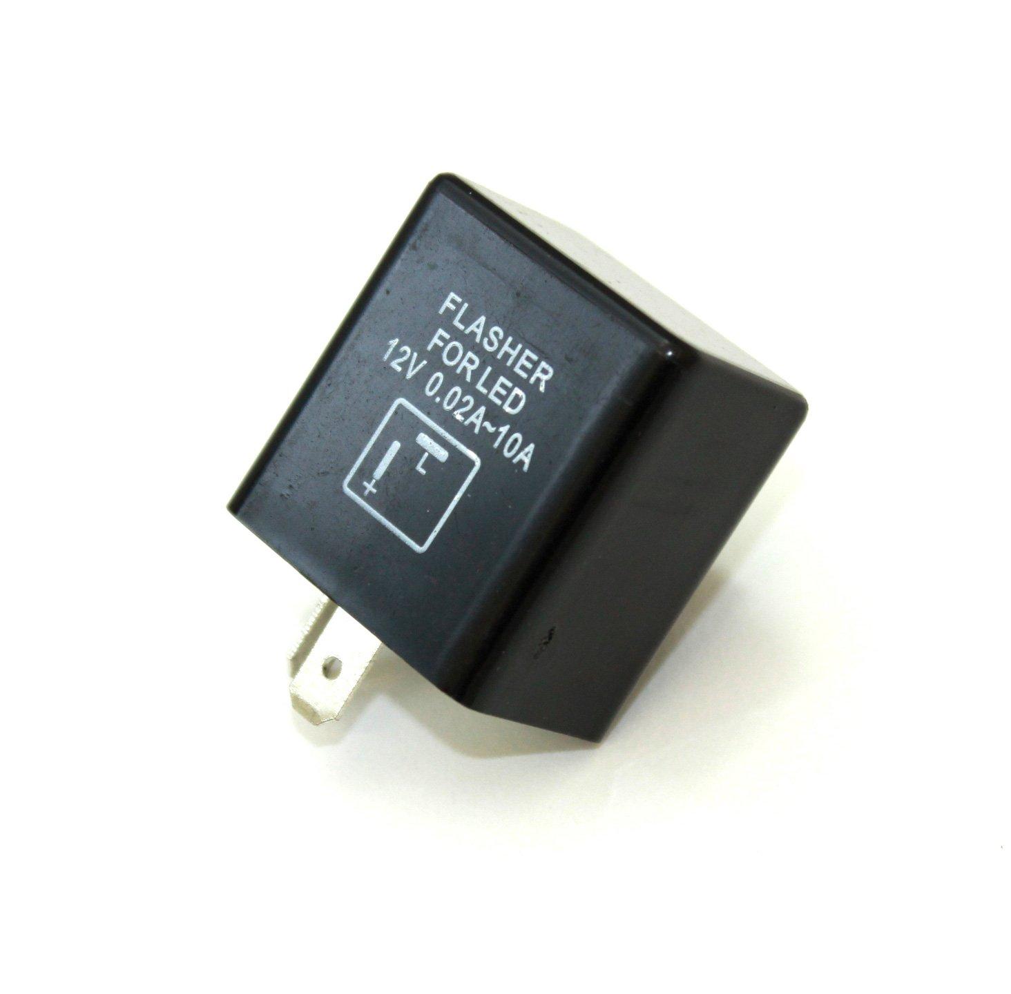 

AMC LED Bulb Compatible Turn Signal Relay for Motorcycles and Motorcycles Hifra Prevention, 2