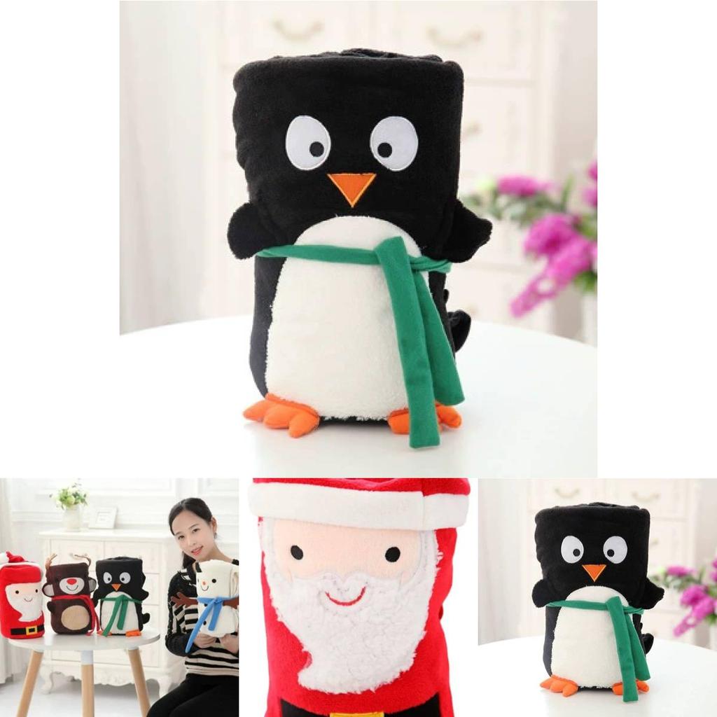 Reindeer Travel Fleece Blanket For Babies And Toddlers With Warm Faux Material